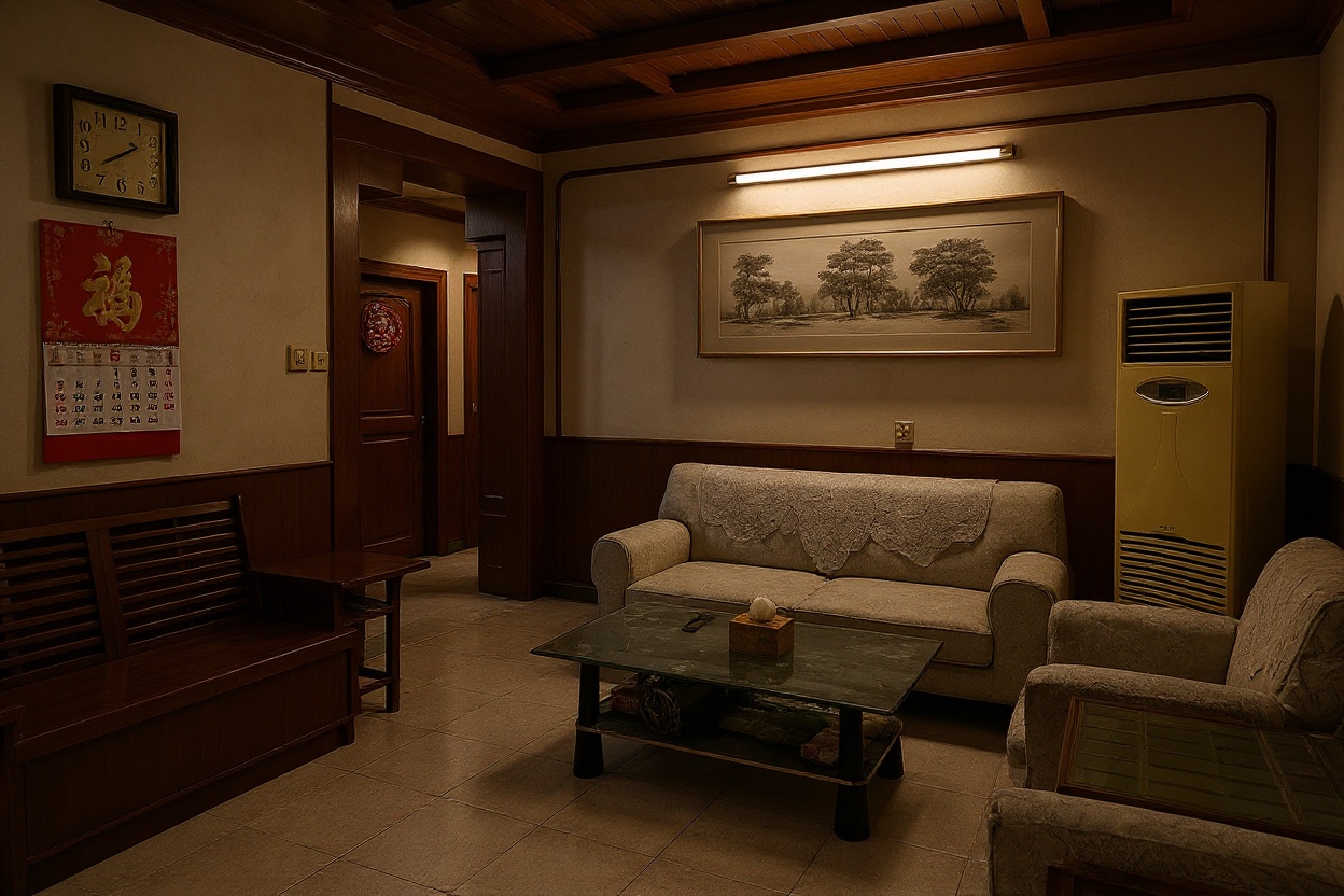 New Chinese wellness living room